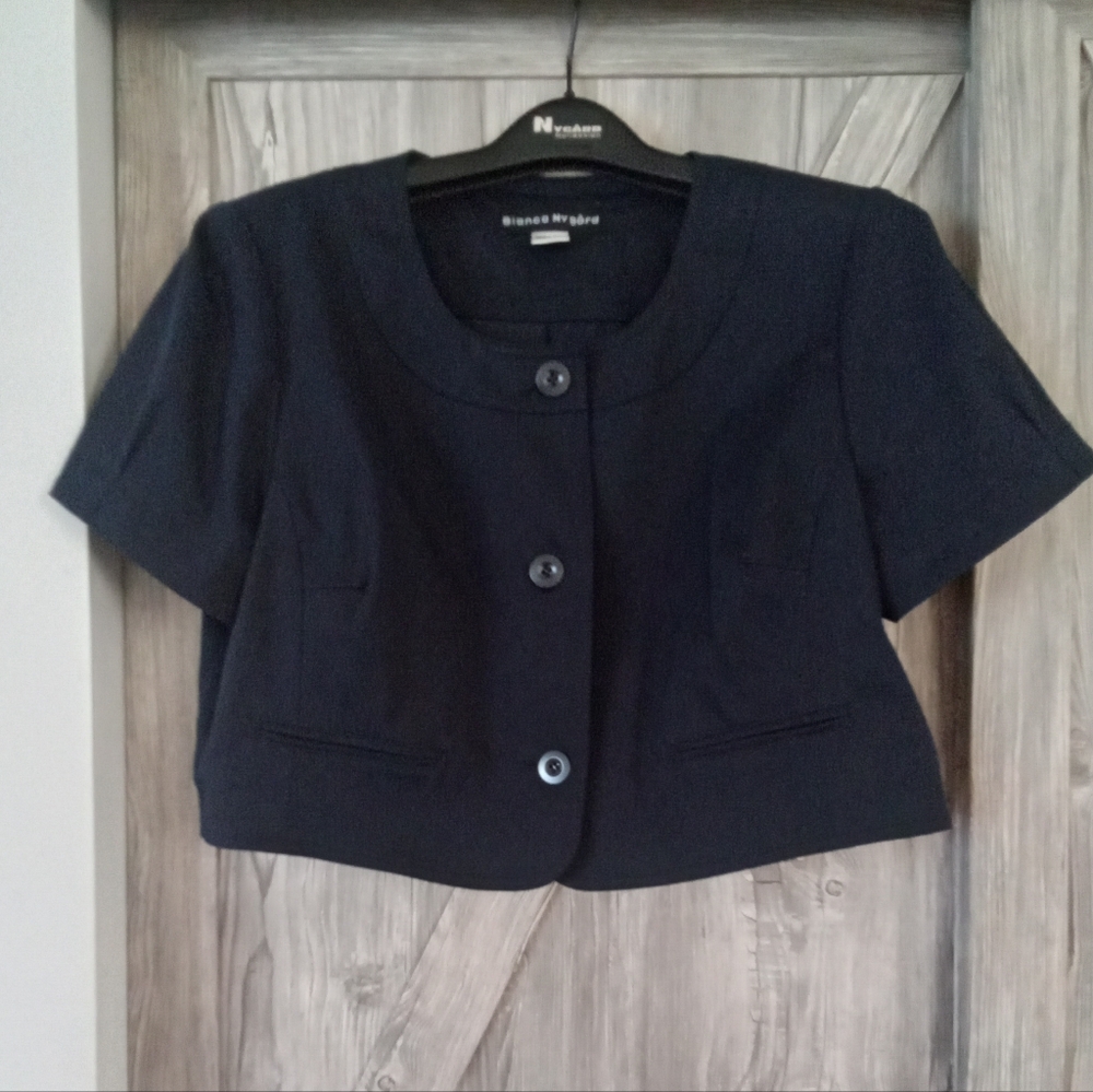 Bianca Nygard Navy Cropped Jacket 16